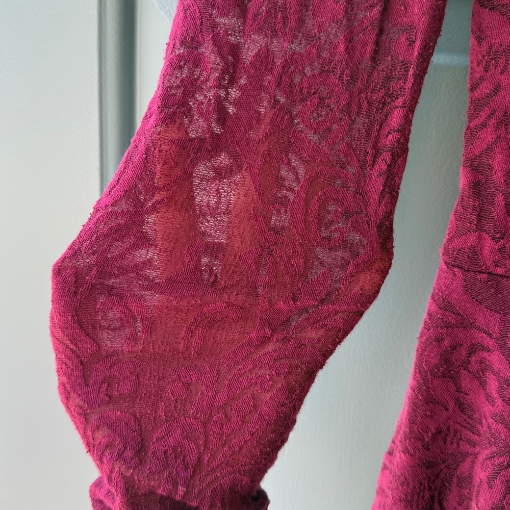 Free People magenta dress with attached slip - Picture 10 of 15